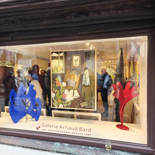 inauguration galerie arnaud bard rue haute honfleur
