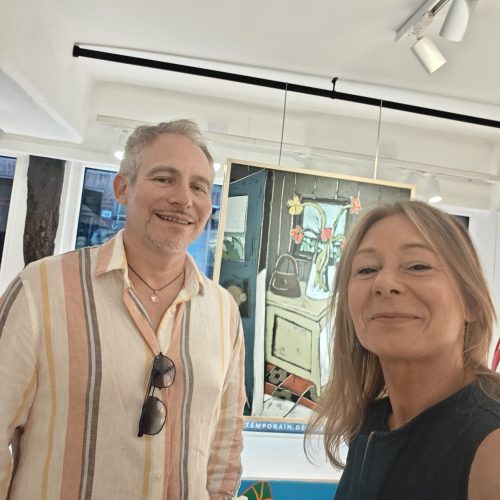 inauguration galerie arnaud bard rue haute honfleur